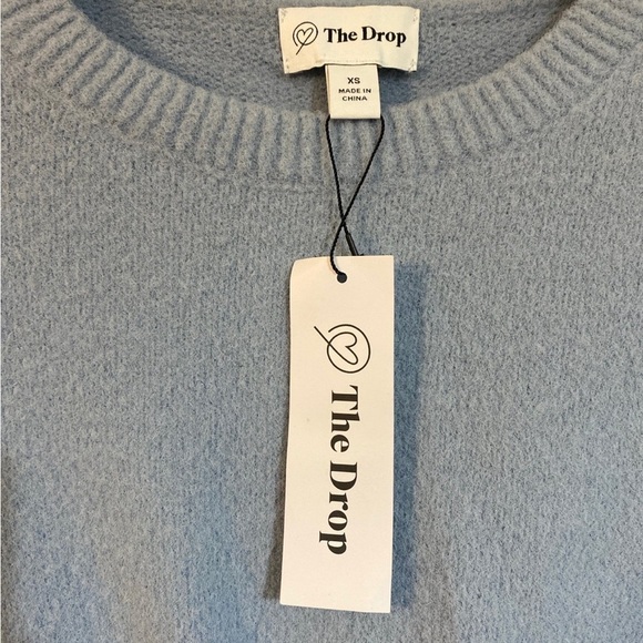 The Drop Women's Eloise Long-Sleeve Twist Front Cozy Cropped Sweater NWT size XS - Picture 2 of 4